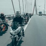 Photo motorcycle, road trip